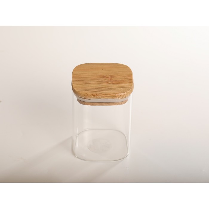 kitchenware/food-storage/mumuso-square-glass-storage-jar-500-ml