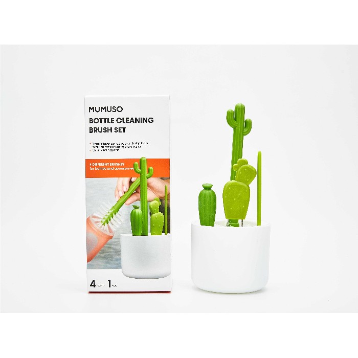 kitchenware/miscellaneous-kitchenware/mumuso-bottle-cleaning-brush-set-potted-cactus