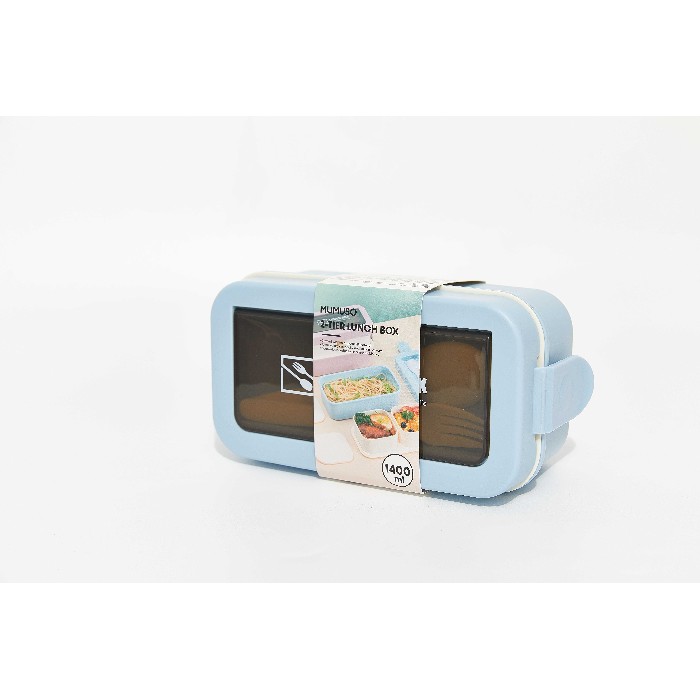 kitchenware/food-storage/mumuso-2-tier-lunch-box-blue1400-ml