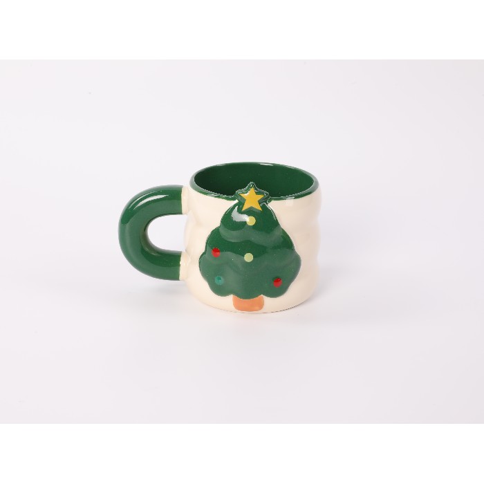 christmas/table-setups/mumuso-christmas-tree-embossed-ceramic-mug-340ml-green