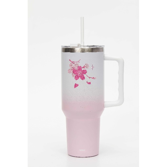 kitchenware/picnicware/mumuso-portable-insulated-water-bottle-cherry-blossom-collectionpink650-ml