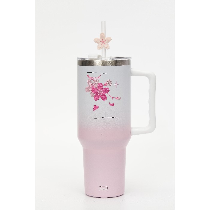 tableware/mugs-cups/mumuso-insulated-tumbler-with-handle-straw-cherry-blossom-collectionpink1200-ml