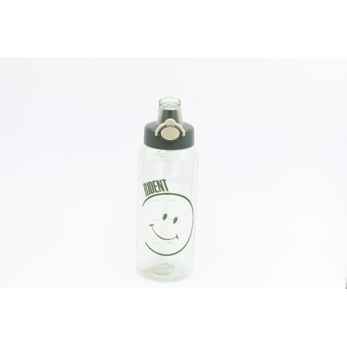 kitchenware/picnicware/mumuso-smiling-face-plastic-water-bottle-12-lgreen