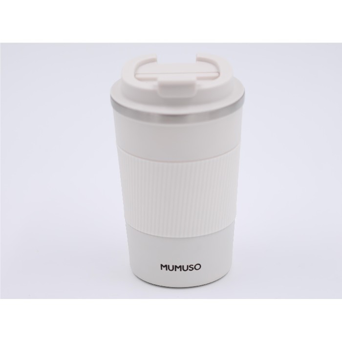 kitchenware/picnicware/mumuso-portable-insulated-coffee-tumbler-white380-ml