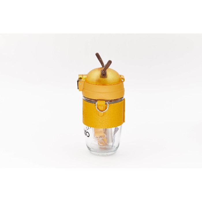 christmas/decorations/mumuso-christmas-water-bottle-with-antler-yellow500-ml