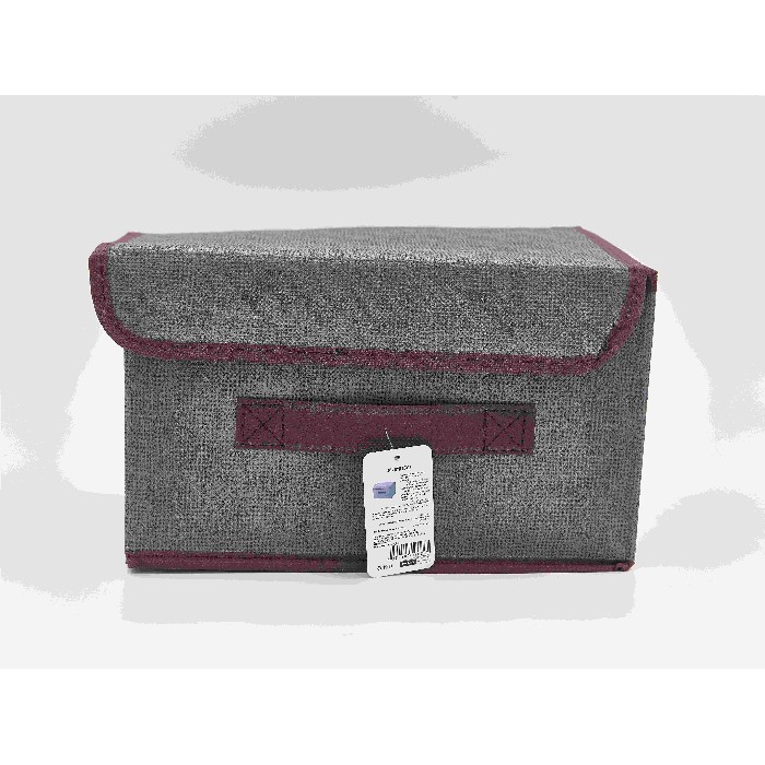 household-goods/clothes-wardrobe-storage/mumuso-foldable-storage-bin-with-lid-grey