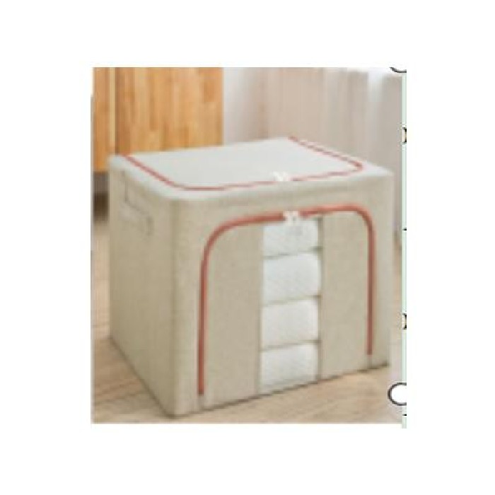 household-goods/clothes-wardrobe-storage/mumuso-storage-bin-with-clear-window-beige24l