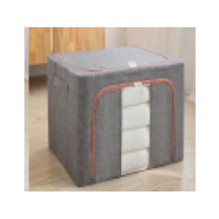 household-goods/clothes-wardrobe-storage/mumuso-storage-bin-with-clear-window-grey66l