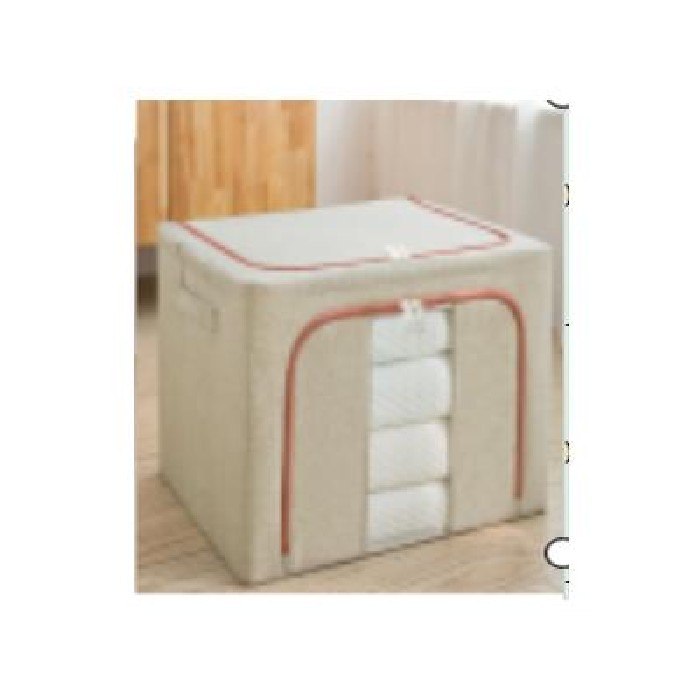 household-goods/clothes-wardrobe-storage/mumuso-storage-bin-with-clear-window-beige100l