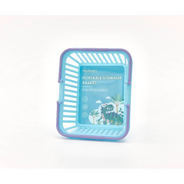 kids-and-stationery/toys-baby-pre-school-toys/mumuso-portable-storage-basket-dinosaur-paradiseblue