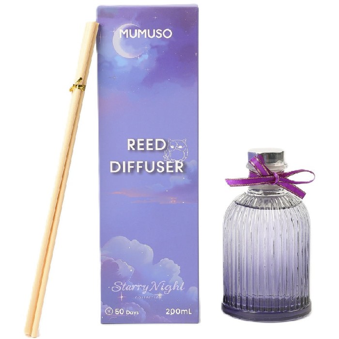 home-decor/candles-home-fragrance/mumuso-starry-night-reed-diffuser-200ml-purple