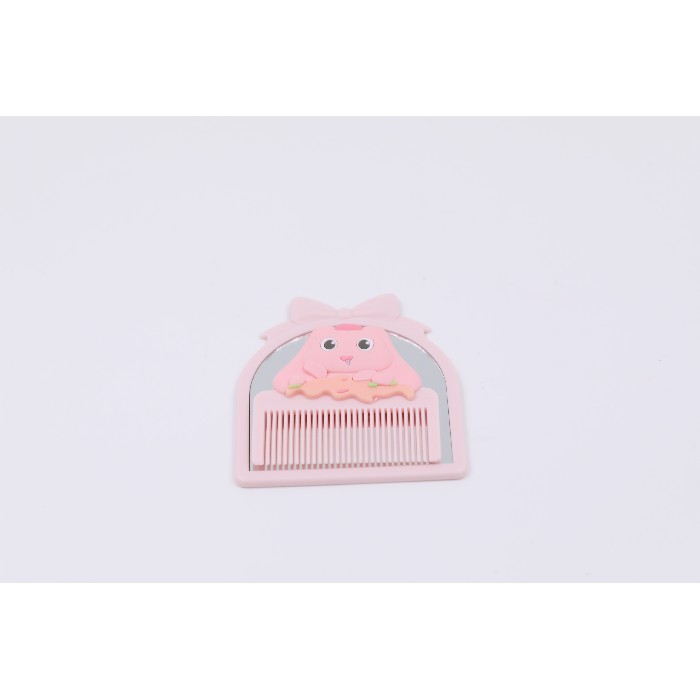 bathrooms/personal-beauty-clean/mumuso-portable-cartoon-mirror-hair-comb-set-pink