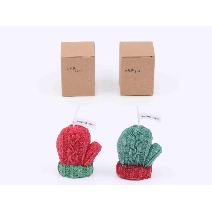 christmas/decorations/mumuso-christmas-mitten-shaped-scented-candle-merry-christmas88-g