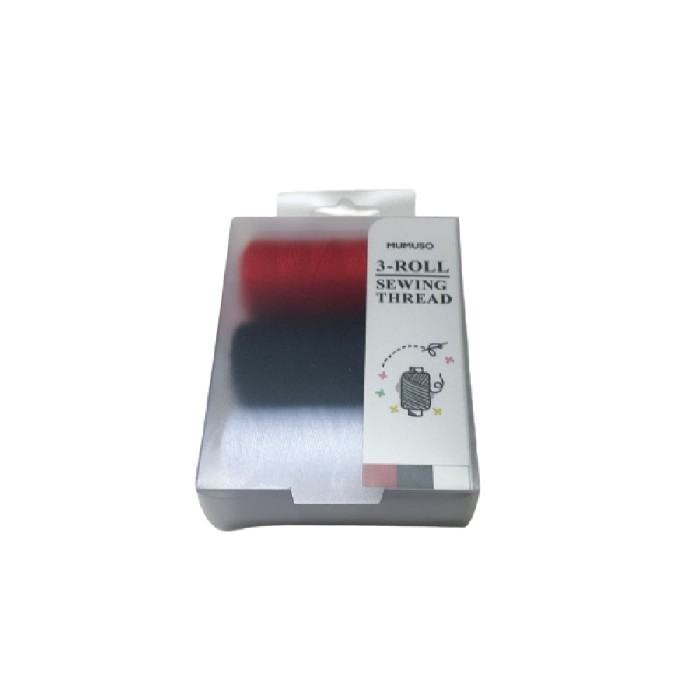 other/stationery/mumuso-3-roll-sewing-thread-black-white-red
