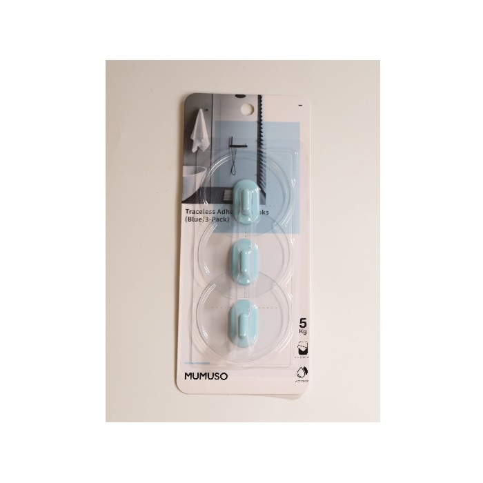 other/hardware-accessories/mumuso-traceless-adhesive-hooks-blue3-pack