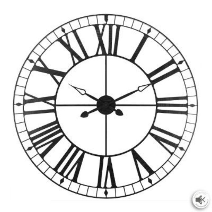 home-decor/clocks/atmosphera-black-vintage-clock-diameter-90cm