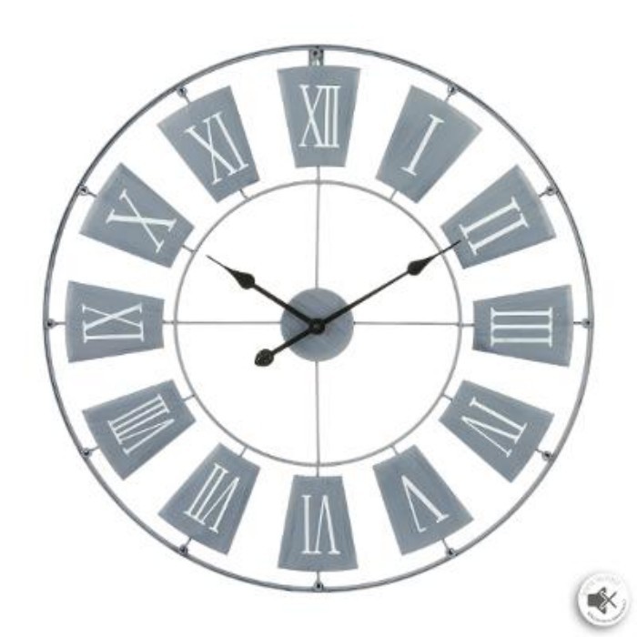 home-decor/clocks/atmosphera-light-grey-metal-clock-d76cm