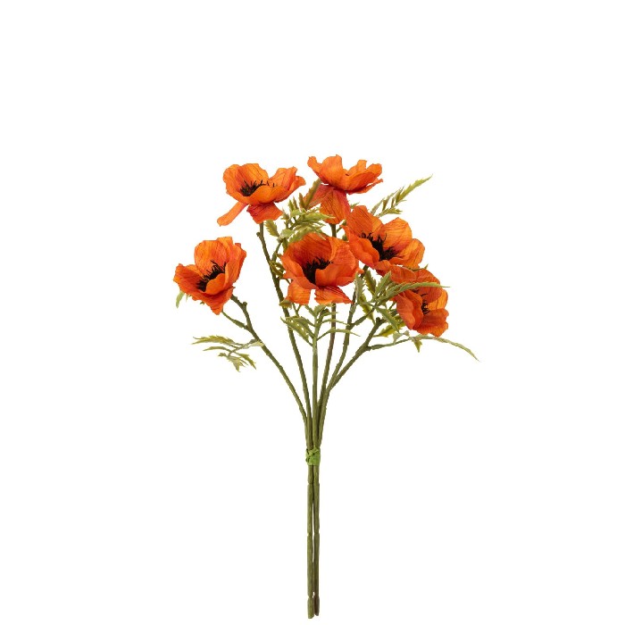 home-decor/artificial-plants-flowers/bouquet-poppy-plastic-orange