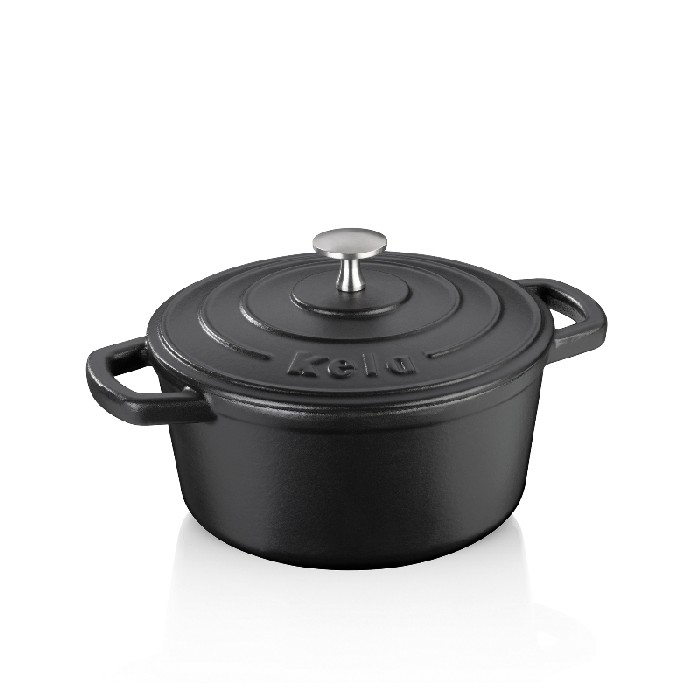 kitchenware/dishes-casseroles/kela-roasting-tray-round-calido-25l-black