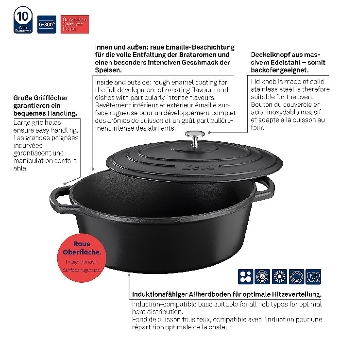 kitchenware/pots-lids-pans/kela-roasting-tray-oval-calido-12474
