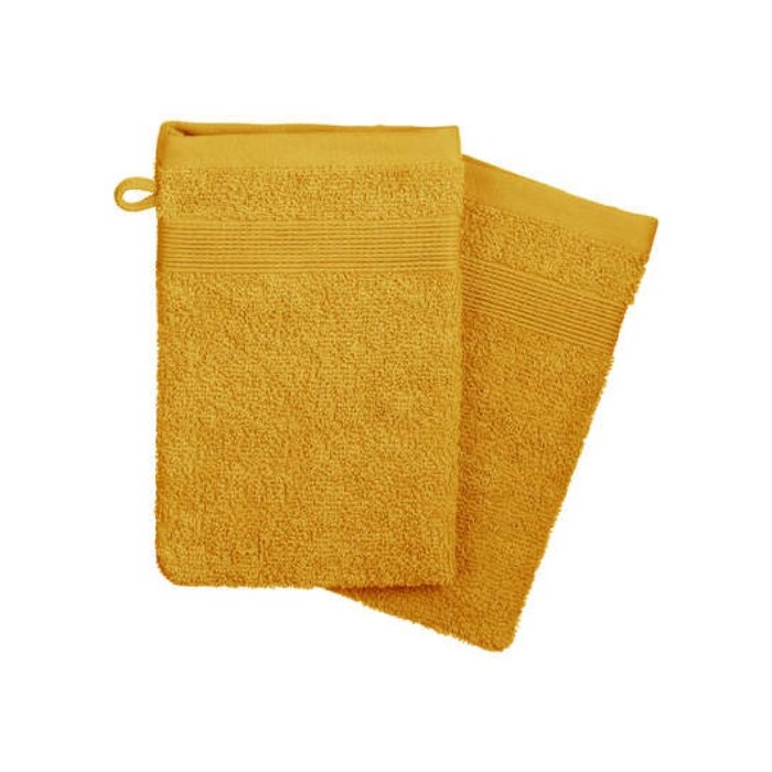 home-textiles/bath-linen-towels/atmosphera-set-of-2-ocher-gloves-450gsm-15cm-x-21cm