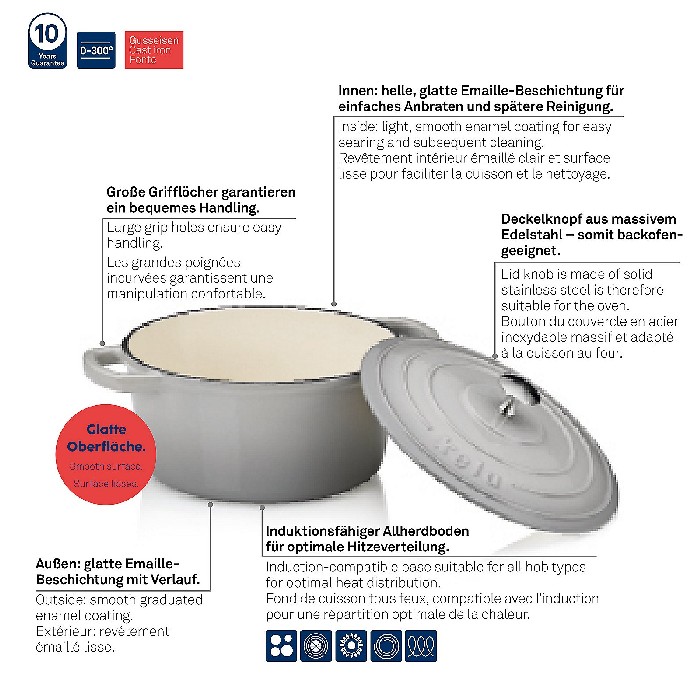kitchenware/pots-lids-pans/kela-roasting-tray-round-calido-grey