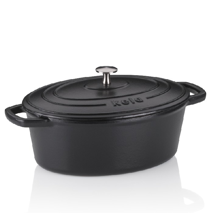 kitchenware/dishes-casseroles/kela-roasting-tray-oval-calido-4-black