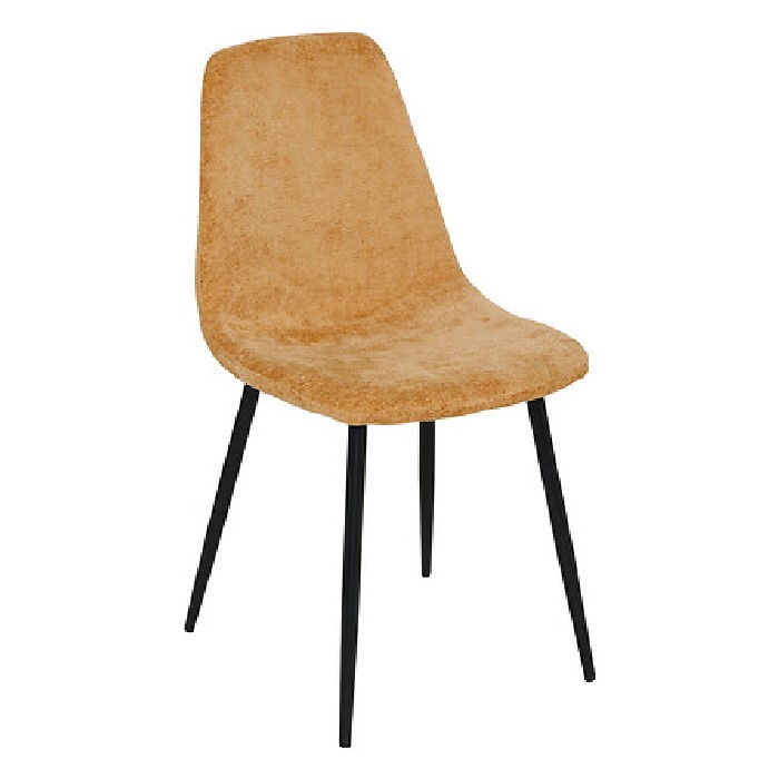 dining/dining-chairs/atmosphera-tyka-chair-chenille-ocher-black-metal-legs