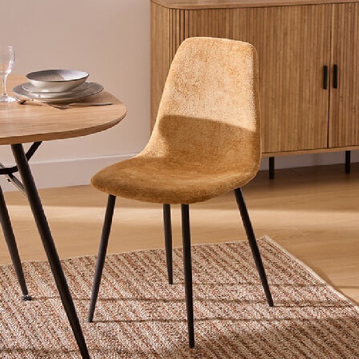 dining/dining-chairs/atmosphera-tyka-chair-chenille-ocher-black-metal-legs