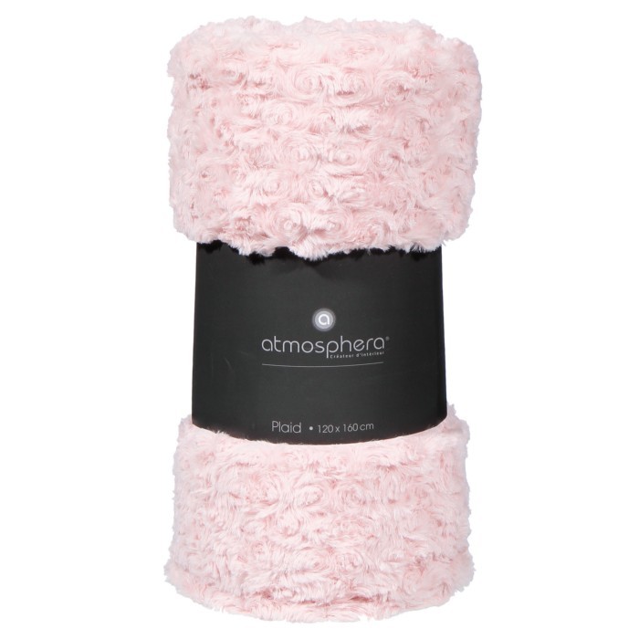 home-textiles/blankets-throws/atmosphera-pink-fake-fur-throw-120cm-x-160cm