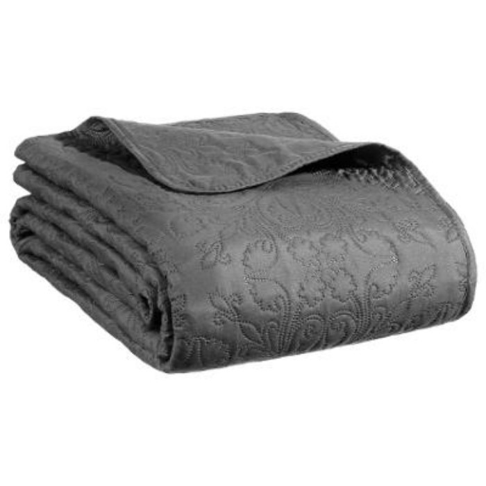 home-textiles/bedspreads-duvets-quilts/atmosphera-arabesque-grey-bedspread-with-2-pillowcases-240cm-x-260cm