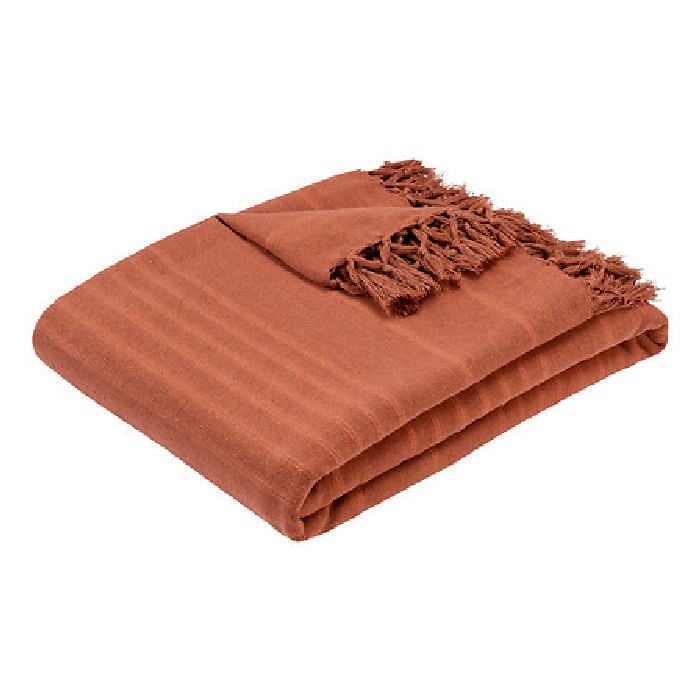 home-textiles/bedspreads-duvets-quilts/atmosphera-bedspread-anjali-terracotta-160cm-x-220cm