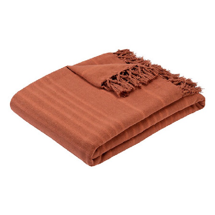 home-textiles/bedspreads-duvets-quilts/atmosphera-bedspread-anjali-terracotta-230cm-x-250cm