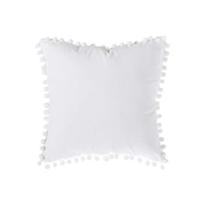home-textiles/cushions-cushion-covers/atmosphera-cream-cushion-with-pompom-40cm-x-40cm
