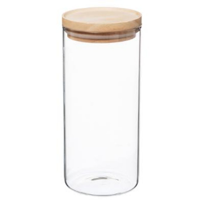 kitchenware/food-storage/5five-glass-jar-with-wood-lid-13l