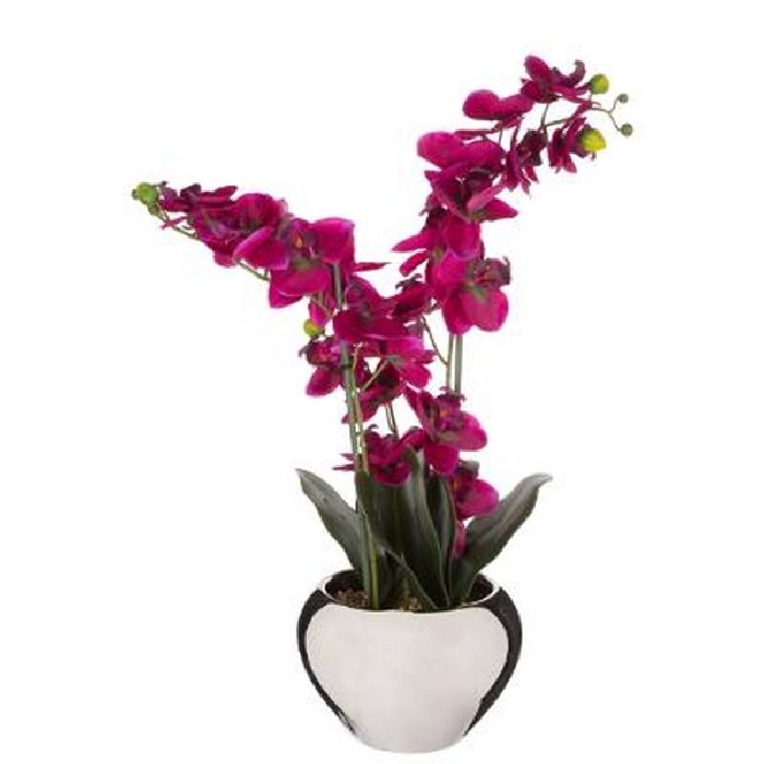 home-decor/artificial-plants-flowers/atmosphera-orchid-in-silver-pot-h57cm