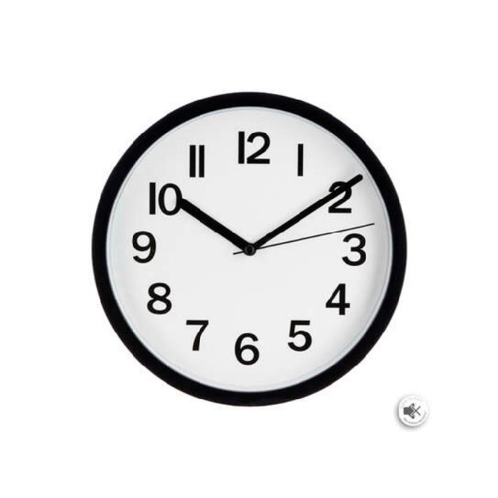 home-decor/clocks/atmosphera-black-plastic-clock