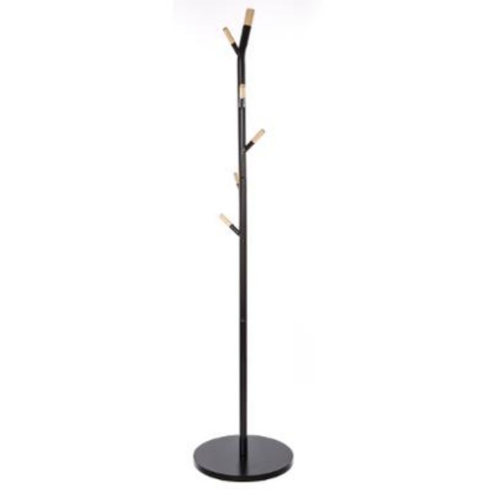 household-goods/garment-racks-wall-hooks/5five-simply-smart-black-metal-coat-hanger-with-6-hooks