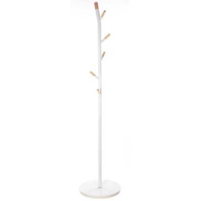 household-goods/garment-racks-wall-hooks/5five-white-metal-coat-hanger-6-hooks