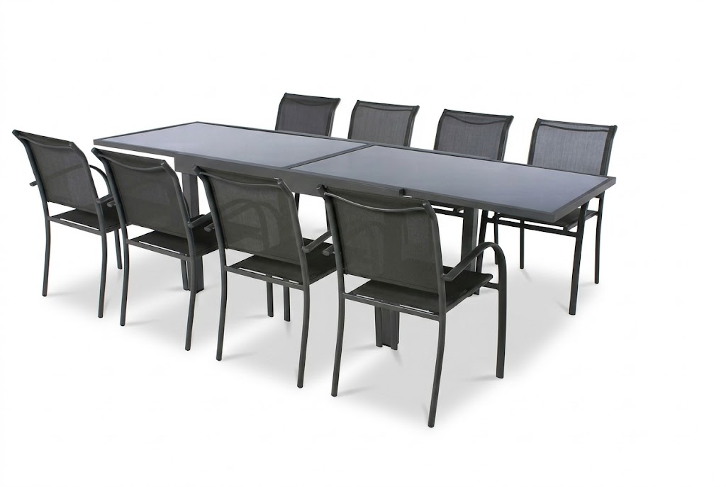 outdoor/dining-sets/hespéride-dining-set-for-8-piazza-extendable-table-with-stackable-piazza-armchairs-graphite