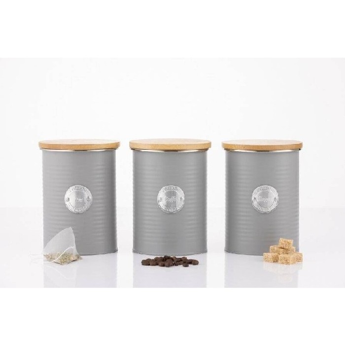 kitchenware/tea-coffee-accessories/typhoon-living-grey-teacoffeesugar-storage