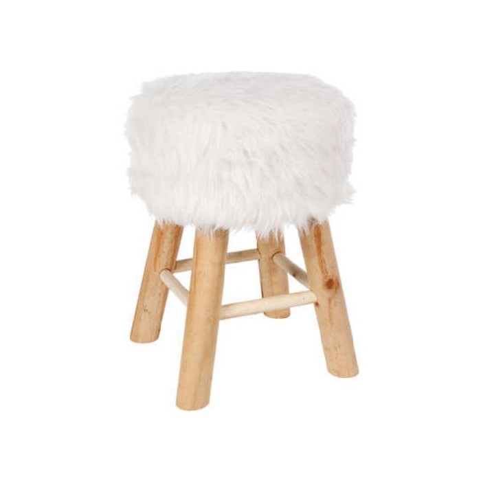 living/seating-accents/atmosphera-oslo-white-fur-side-stool