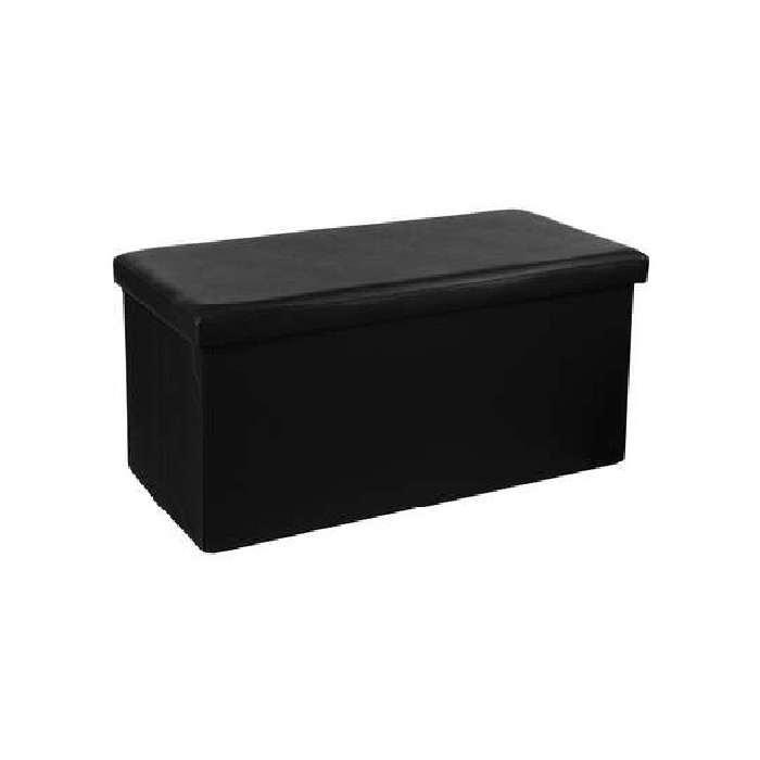 living/seating-accents/atmosphera-black-pvc-double-folding-ottoman