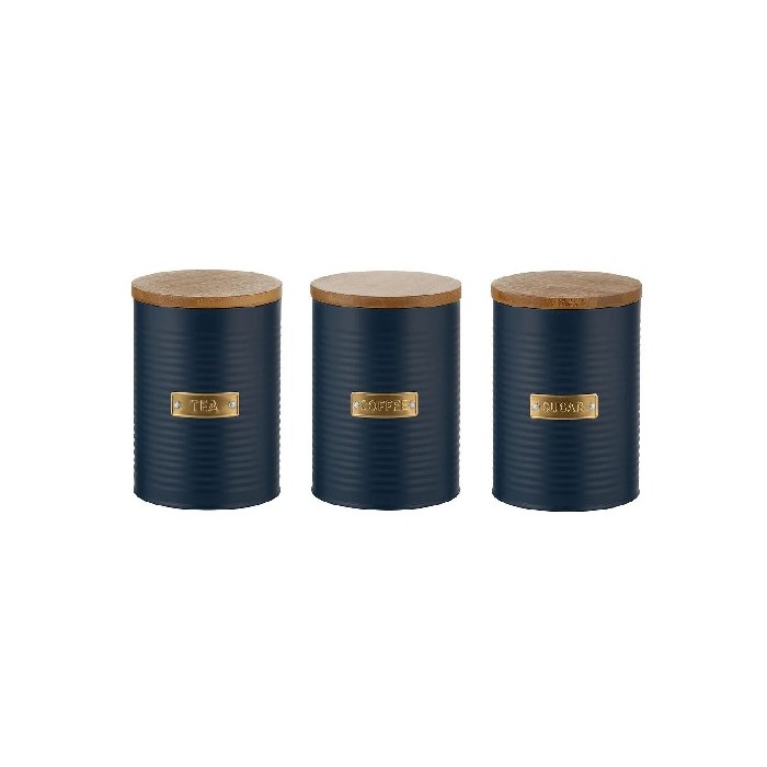 kitchenware/tea-coffee-accessories/typhoon-otto-navy-tea-coffee-and-sugar-storage-canisters