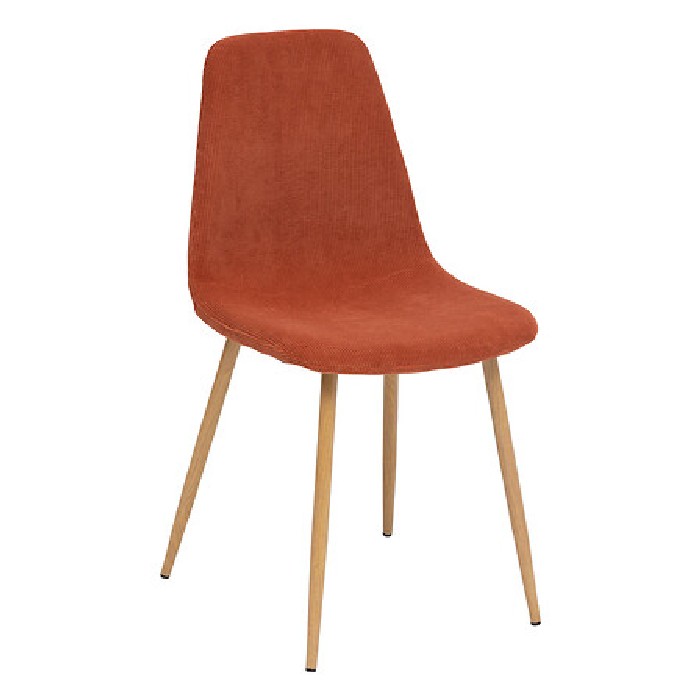 dining/dining-chairs/atmosphera-roka-corduroy-chair-with-terracotta-imitation-oak-legs
