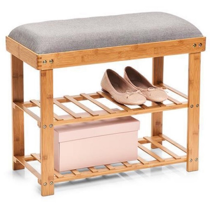 household-goods/shoe-racks-cabinets/zeller-shoe-rack-2-shelves-bamboopolyester