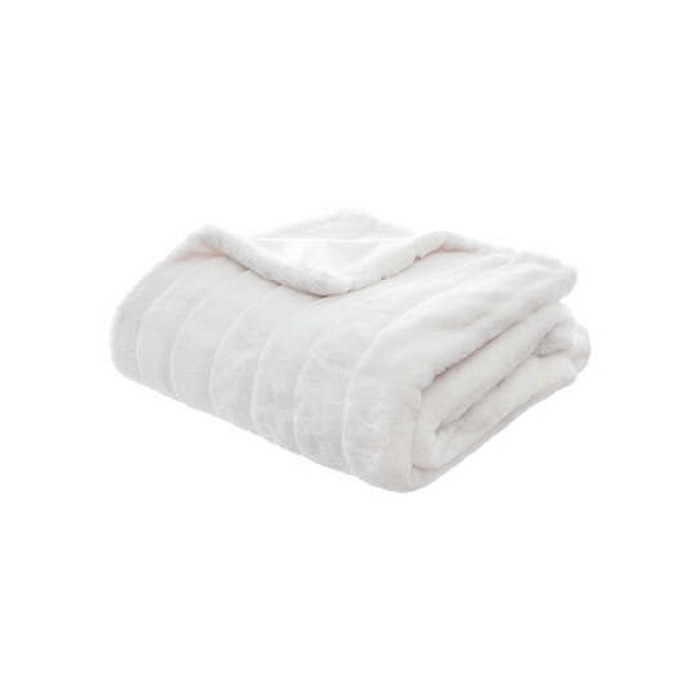 home-textiles/blankets-throws/atmosphera-blanket-manoir-white-120cm-x-160cm