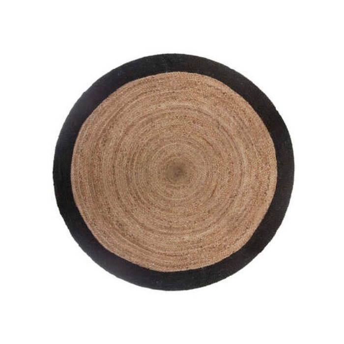home-textiles/carpets-rugs/atmosphera-carpet-jute-black-border-diameter-120cm