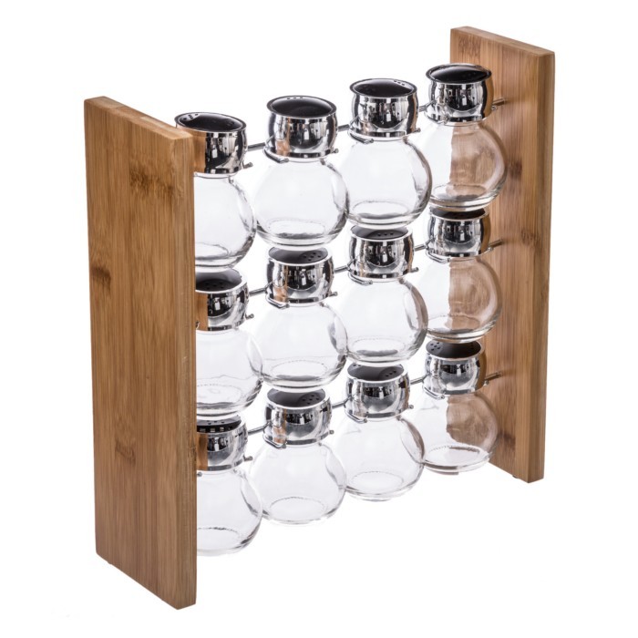 kitchenware/miscellaneous-kitchenware/5five-spice-rack-with-12-jars-and-bamboo-base