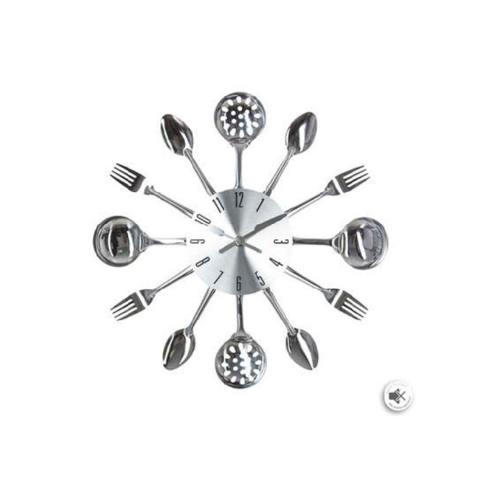 home-decor/clocks/atmosphera-metal-wall-clock-with-cutlery-motif-diameter-38cm